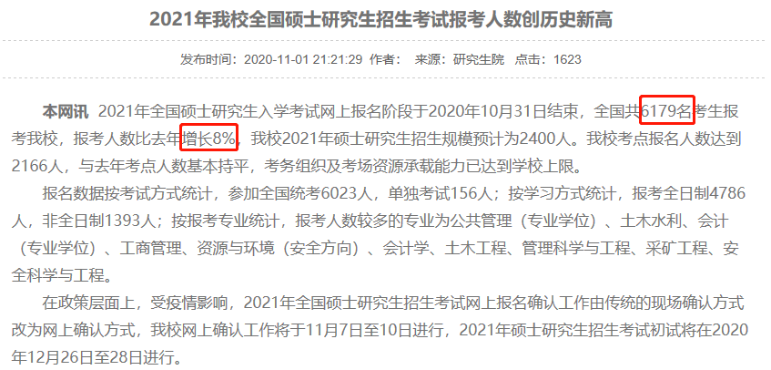 21有多少人考研?11所高校公布報名人數!報考人數422萬!