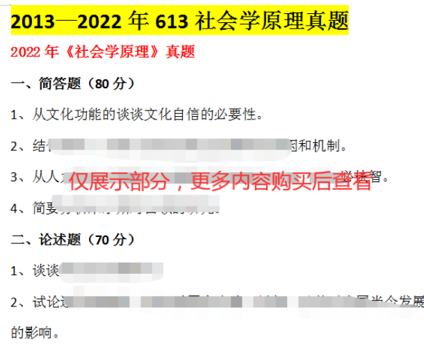 2023考研蘇州大學社會學院社會學考研專業課參考書真題資料