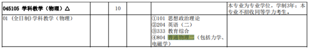 南京大學教育研究院學科物理2025考研專業課資料